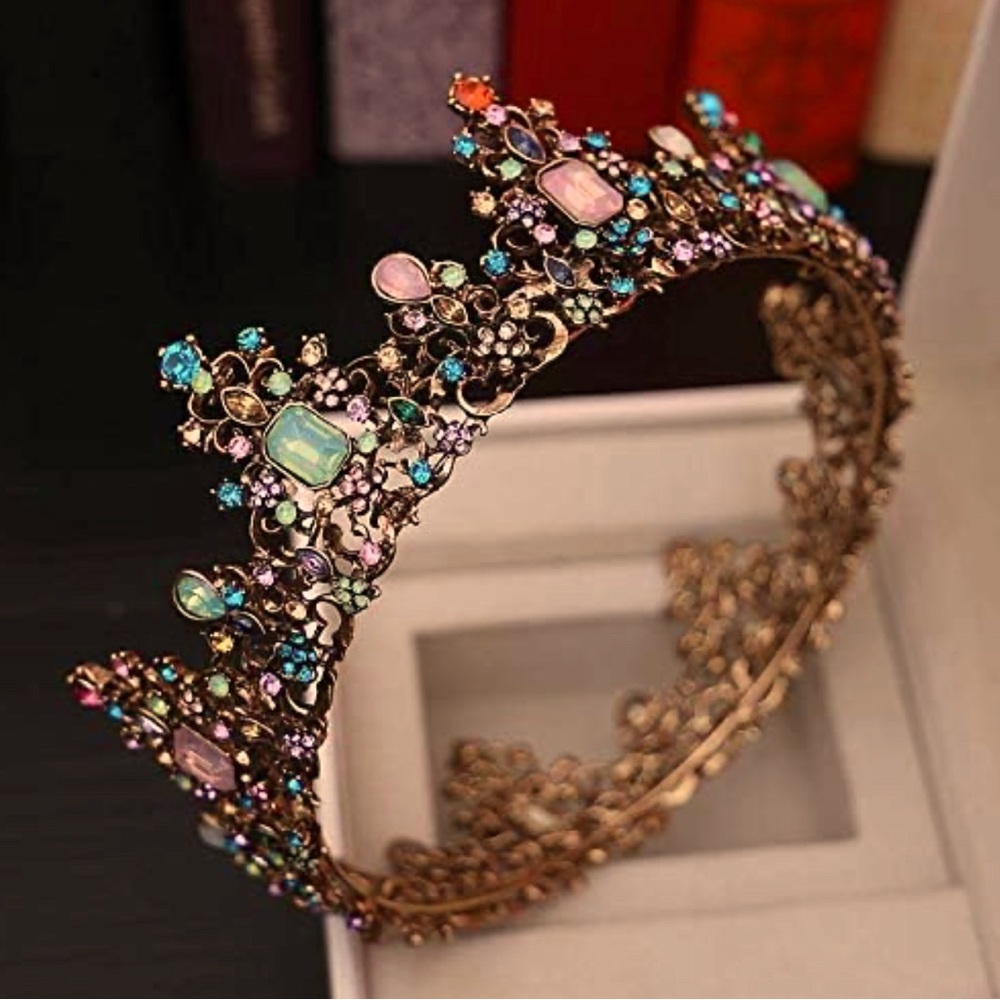 Multi-Jeweled Crystal Crown - Weddings, Bridesmaid, Bride to be, flower girl